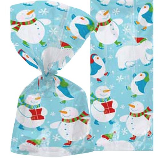 Polar Pals Christmas Cello Bags - 30cm