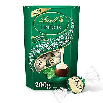 Lindor Lindt Dark Mint Truffles Cornet (200g)